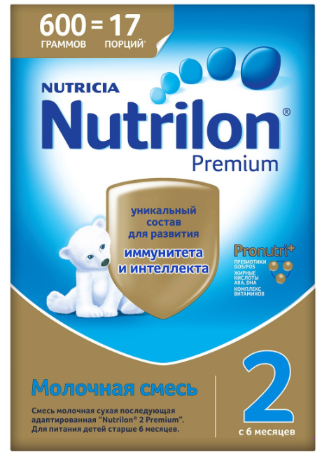 картинка NUTRILON 2, ЗАМЕНИТЕЛЬ молока молоч., с 6 мес. (600 г) от магазина Радуга детства