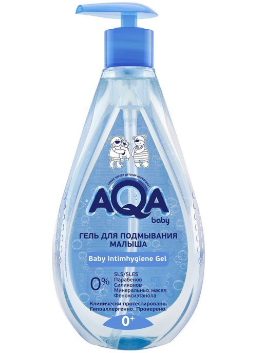 картинка NEW AQA BABY, ГЕЛЬ для подмывания малыша,250мл от магазина Радуга детства