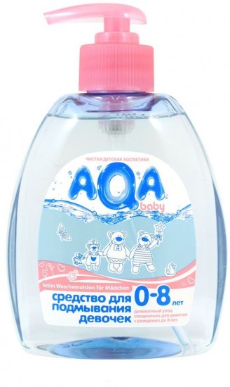 картинка NEW AQA BABY, ГЕЛЬ для подмывания девочек,400мл от магазина Радуга детства