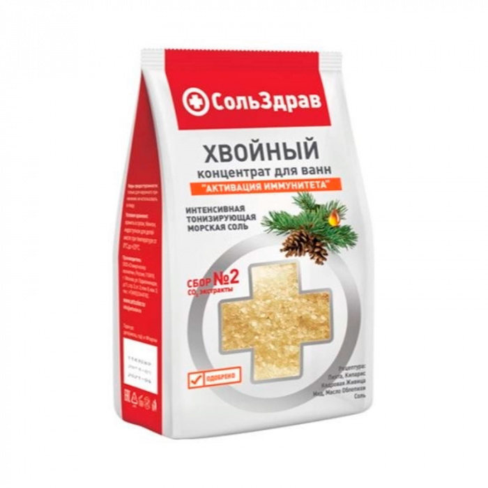 картинка СОЛЬЗДРАВ, КОНЦЕНТРАТ для ванны "Активация иммунитета" 800 гр от магазина Радуга детства