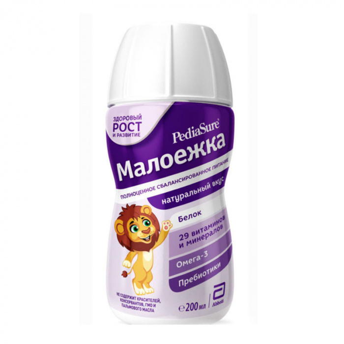картинка МАЛОЕЖКА PediaSure, Смесь жидкая с натуральным вкусом (0,2л) от магазина Радуга детства