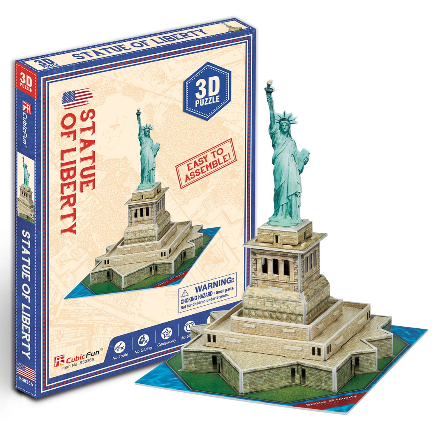 картинка ПАЗЛ 3D "Статуя Свободы" (США) от магазина Радуга детства