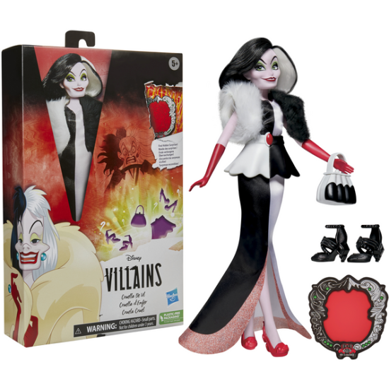 картинка DISNEY VILLAINS, КУКЛА "Круэлла" от магазина Радуга детства