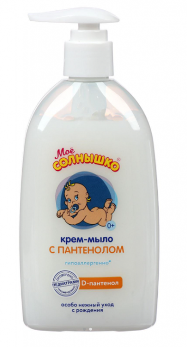 картинка МОЕ СОЛНЫШКО, МЫЛО-крем с пантенолом (300 мл)   от магазина Радуга детства