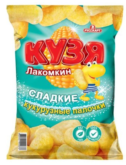 картинка КУЗЯ ЛАКОМКИН, ПАЛОЧКИ кукурузные, (38 г) от магазина Радуга детства