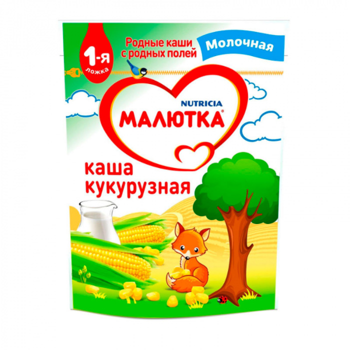 картинка МАЛЮТКА, КАША мол. кукурузная, (220г)  от магазина Радуга детства