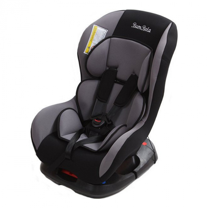 картинка BAMBOLA, АВТОКРЕСЛО Bambino Isofix 0-18кг (серый/черный) от магазина Радуга детства