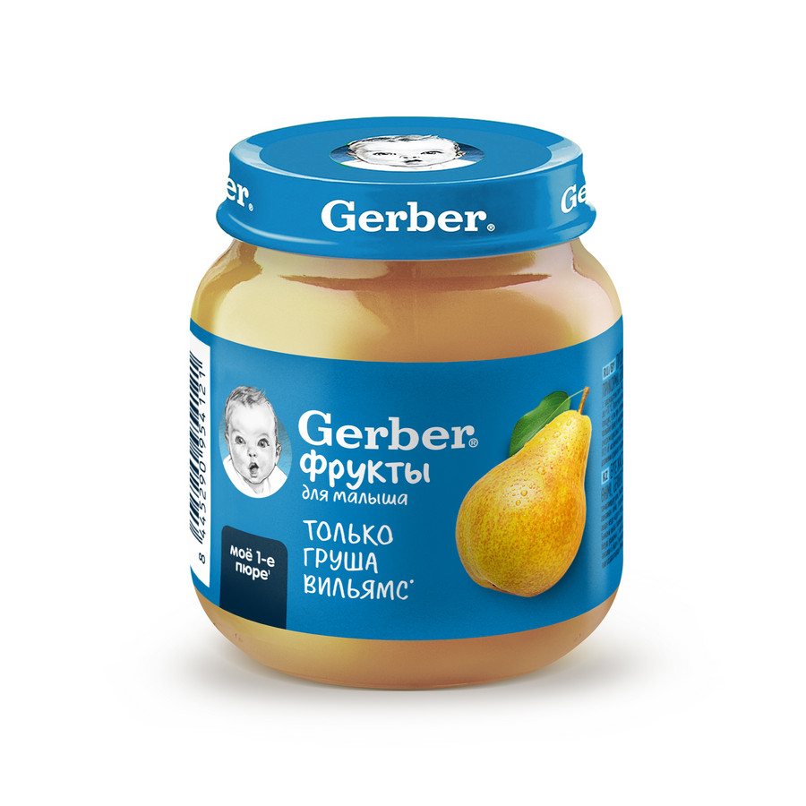 картинка GERBER, ПЮРЕ "Груша". (125 г) от магазина Радуга детства