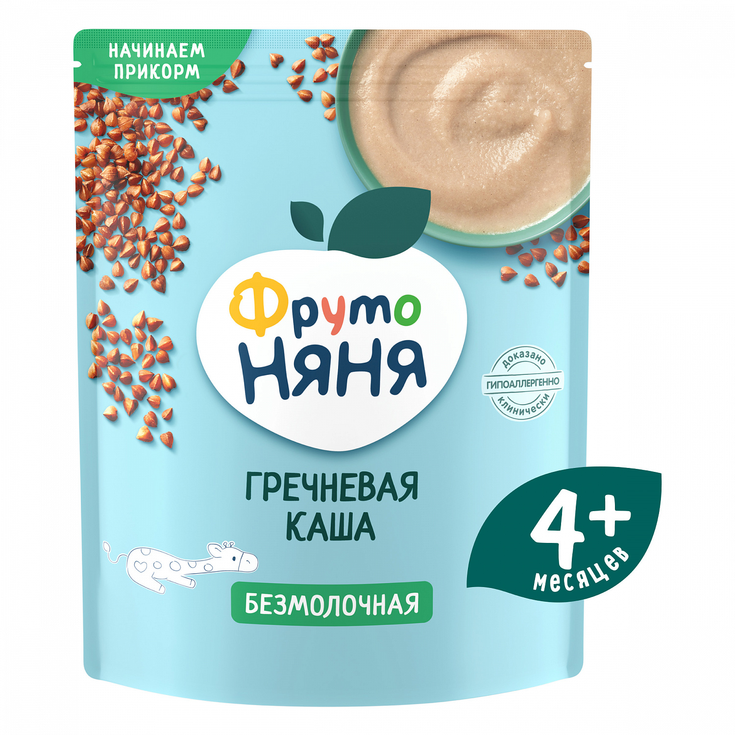 картинка ФРУТОНЯНЯ, КАША мол. гречка (200г) т/п от магазина Радуга детства
